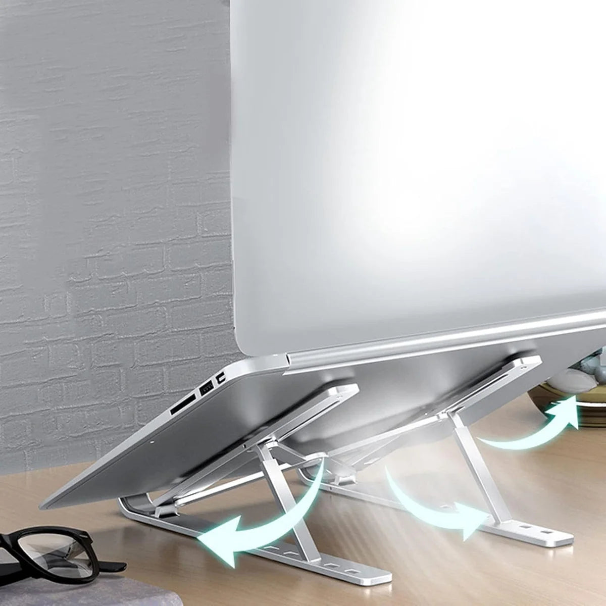 Metal Portable Laptop Stand With 7 Adjustable Angles