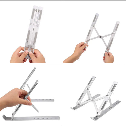 Metal Portable Laptop Stand With 7 Adjustable Angles