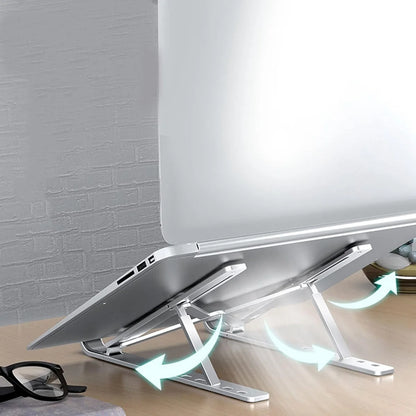 Metal Portable Laptop Stand With 7 Adjustable Angles