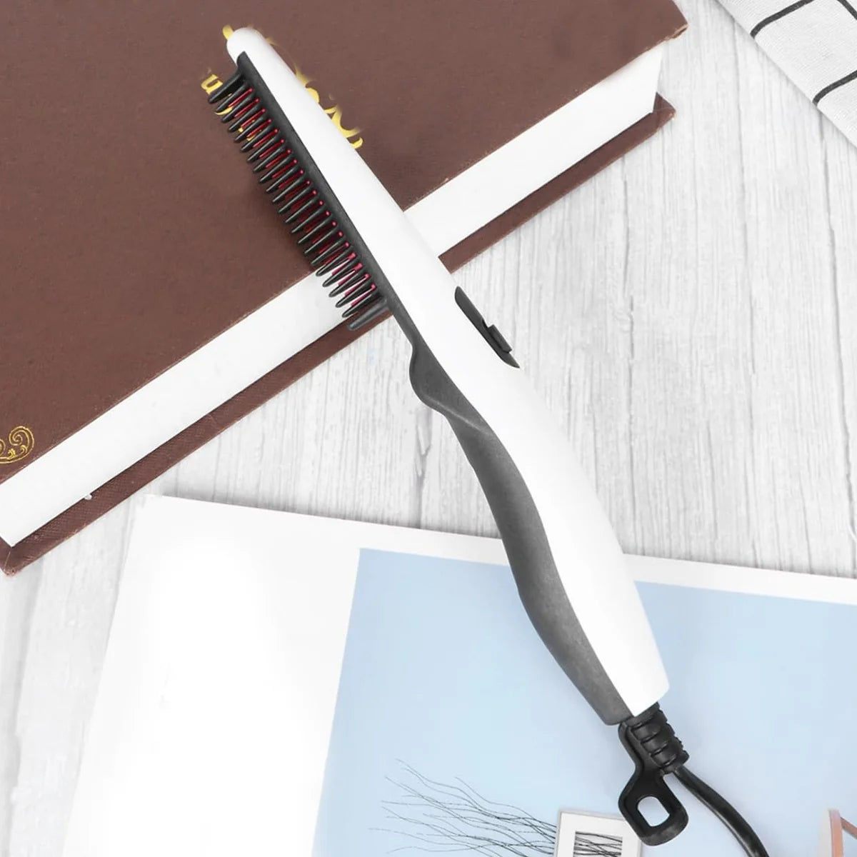 Electric Hair Straightening Comb Portable Straight Beard Comb